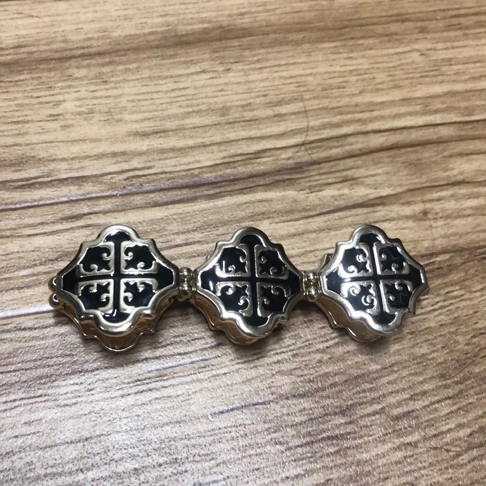 Black and Gold Statement Bracelet